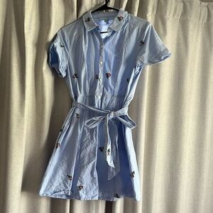 Hill House Embroidered Shirt Dress Size S
